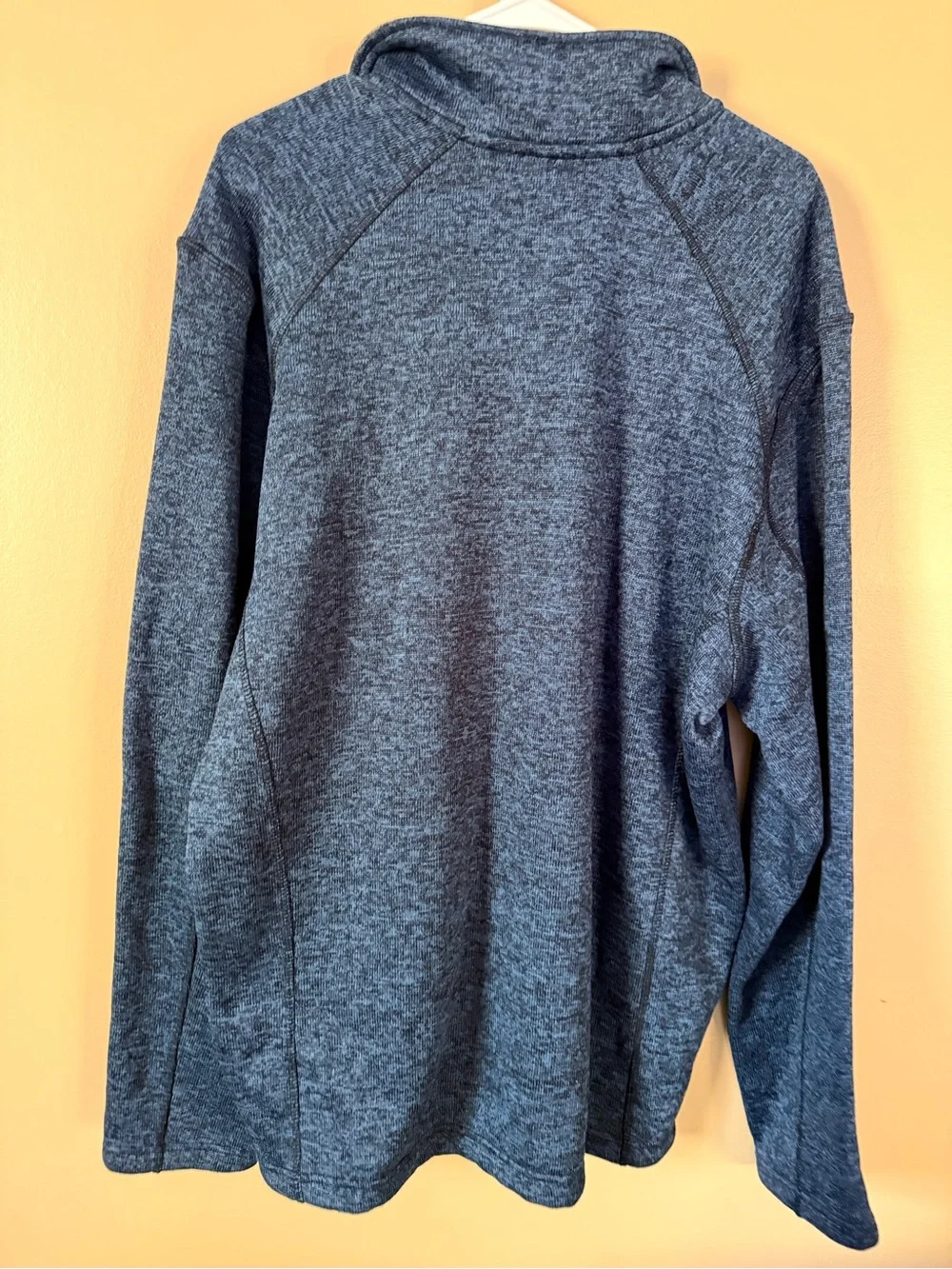 Eddie Bauer Men’s XL Blue Heather 1/4 Zip Pullover | Quarter Zip Outdoor